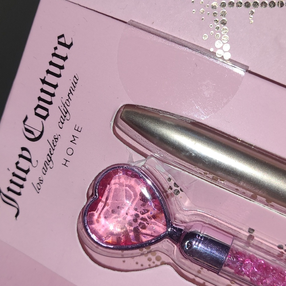 Juicy Couture Pink Journal with Heart Pens - Picture 9 of 9